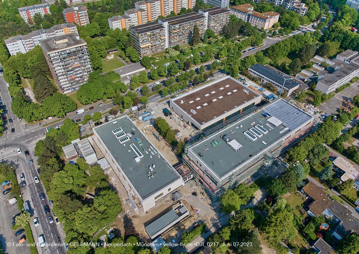 07.06.2023 - Baustelle zur Grundschule am Karl-Marx-Ring in Neuperlach